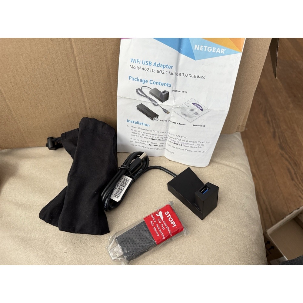 NETGEAR AC1200 Dual Band Smart WiFi USB Adapter , Missing Installation Disc